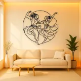 African Dance Rhythm Metal Wall Art | Dance Silhouette Wall Decor