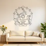 Séquence de lune de yoga | Décoration murale de yoga et méditation