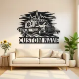 Personalized Highway Ambulance Heartbeat Metal Wall Art
