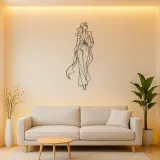 Runway Power Pose Metal Wall Art | Fashion Figure Wall Decor