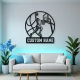 Personalized Slam Dunk Basketball Metal Wall Art