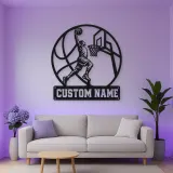 Personalized Slam Dunk Basketball Metal Wall Art