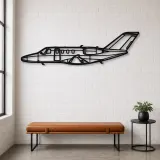Silhouette de l'avion Citation M2 en métal, Silhouette d'avion en métal, Décoration murale aviation, Décoration aviateur