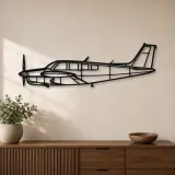 Silhouette d'avion Bonanza A36TC en métal, Décoration murale en métal, Décor aéronautique, Décor d'aviation