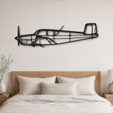 Silhouette d'avion Bonanza F35 en métal, Décoration murale en métal, Décor aéronautique, Décor d'aviation