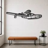Silhouette en métal d'avion 270 Turbo Renegade, décoration murale en métal, décoration aéronautique, cadeau pour pilote