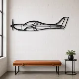 Silhouette en métal du WT9 Dynamic, Décoration murale en métal, Décor aéronautique, Décorateur aviateur