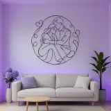 Quiet Moment Couple Metal Wall Art | Romantic Couple Decor