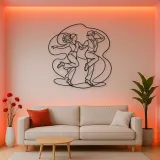 Tap Dance Rhythm Metal Wall Art | Couple Dance Wall Decor