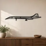 Silhouette d'avion BAC Concorde en métal, Décoration murale en métal, Décor aéronautique, Cadeau pour aviateur