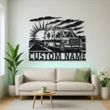 Personalized Sunrise Ambulance Highway Metal Wall Art