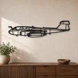 Silhouette en métal d'avion EA-6B Prowler, décoration murale en métal, décoration aéronautique, cadeau pour aviateurs