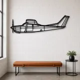 Silhouette de l'avion R182 en métal, décoration murale en métal, décoration aéronautique, décoration d'aviateur