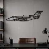 Silhouette en métal d'avion PC-24, Décoration murale en métal, Décor aéronautique, Cadeau pour aviateur