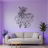 Samba Carnival Pose Metal Wall Art | Dance Silhouette Wall Decor