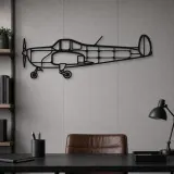 Silhouette en métal d'avion Ercoupe 415-C, décoration murale en métal, décoration aéronautique, décoration d'aviation