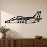 Silhouette en métal d'avion S-211, décoration murale en métal, décoration aéronautique, décoration d'aviation