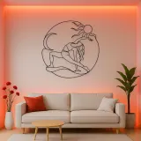 Wild Thing Arc Metal Wall Art | Yoga and Meditation Wall Decor