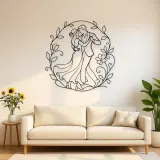 Garden Dance Pair Metal Wall Art | Romantic Couple Decor