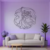 Oriental Dance Veil Metal Wall Art | Dance Silhouette Wall Decor
