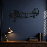 Silhouette d'avion en métal N3N-3, décoration murale aéronautique