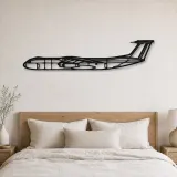 Silhouette d'avion C-141 Starlifter en métal, Décoration murale en métal, Décor aéronautique, Décor d'aviation