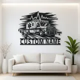 Personalized Highway Ambulance Heartbeat Metal Wall Art
