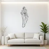 Luxury Fashion Silhouette Metal Wall Art | Fashion Figure Wall Decor