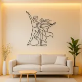 Ballet Pas De Deux Metal Wall Art | Couple Dance Wall Decor