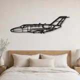 Silhouette de l'avion Citation Mustang en métal, Silhouette d'avion en métal, Décoration murale aviation, Décoration aviateur