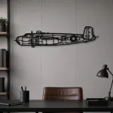 Silhouette d'avion B-25H en métal, Décoration murale en métal, Décor aéronautique, Cadeau pour aviateur