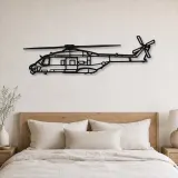 Silhouette d'avion en métal NH90 TTH, décoration murale aéronautique