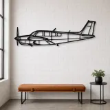Silhouette d'avion Bonanza A36TC en métal, Décoration murale en métal, Décor aéronautique, Décor d'aviation