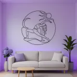Wild Thing Arc Metal Wall Art | Yoga and Meditation Wall Decor