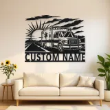 Personalized Sunrise Ambulance Highway Metal Wall Art