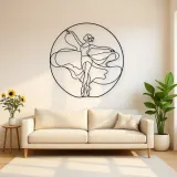 Ballet Fifth Position Metal Wall Art | Dance Silhouette Wall Decor