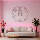 Mountain Pose Flow Metal Wall Art | Yoga and Meditation Wall Decor