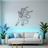 Swing Dance Lift Metal Wall Art | Couple Dance Wall Decor