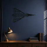Silhouette en métal d'avion CF-105 Arrow Top, Décoration murale en métal, Décor aéronautique, Cadeau pour aviateur