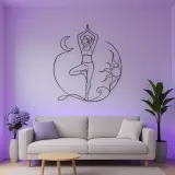 Tree Pose Balance Metal Wall Art | Yoga and Meditation Wall Decor