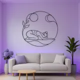 Child Pose Calm Metal Wall Art | Yoga and Meditation Wall Decor