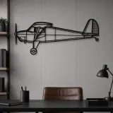 Silhouette en métal d'avion Luscombe 8A, décoration murale en métal, décoration aéronautique, décoration d'aviation