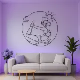 Bow Pose Energy Metal Wall Art | Yoga and Meditation Wall Decor