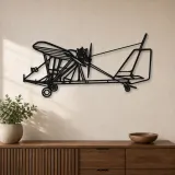 Silhouette en métal d'avion Dragonfly C, décoration murale en métal, décoration aéronautique, cadeau pour aviateurs