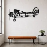 Silhouette d'avion en métal N3N-3, décoration murale aéronautique