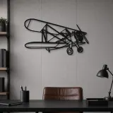 Silhouette d'avion en métal Model 75, décoration murale aéronautique