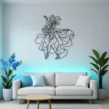 Samba Carnival Pose Metal Wall Art | Dance Silhouette Wall Decor