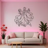 Ballroom Waltz Pair Metal Wall Art | Couple Dance Wall Decor