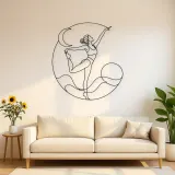 Dancer Pose Grace Metal Wall Art | Yoga and Meditation Wall Decor