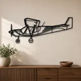 Silhouette d'avion STOL CH 750 en métal, Décoration murale en métal, Décor aéronautique, Décor d'aviation